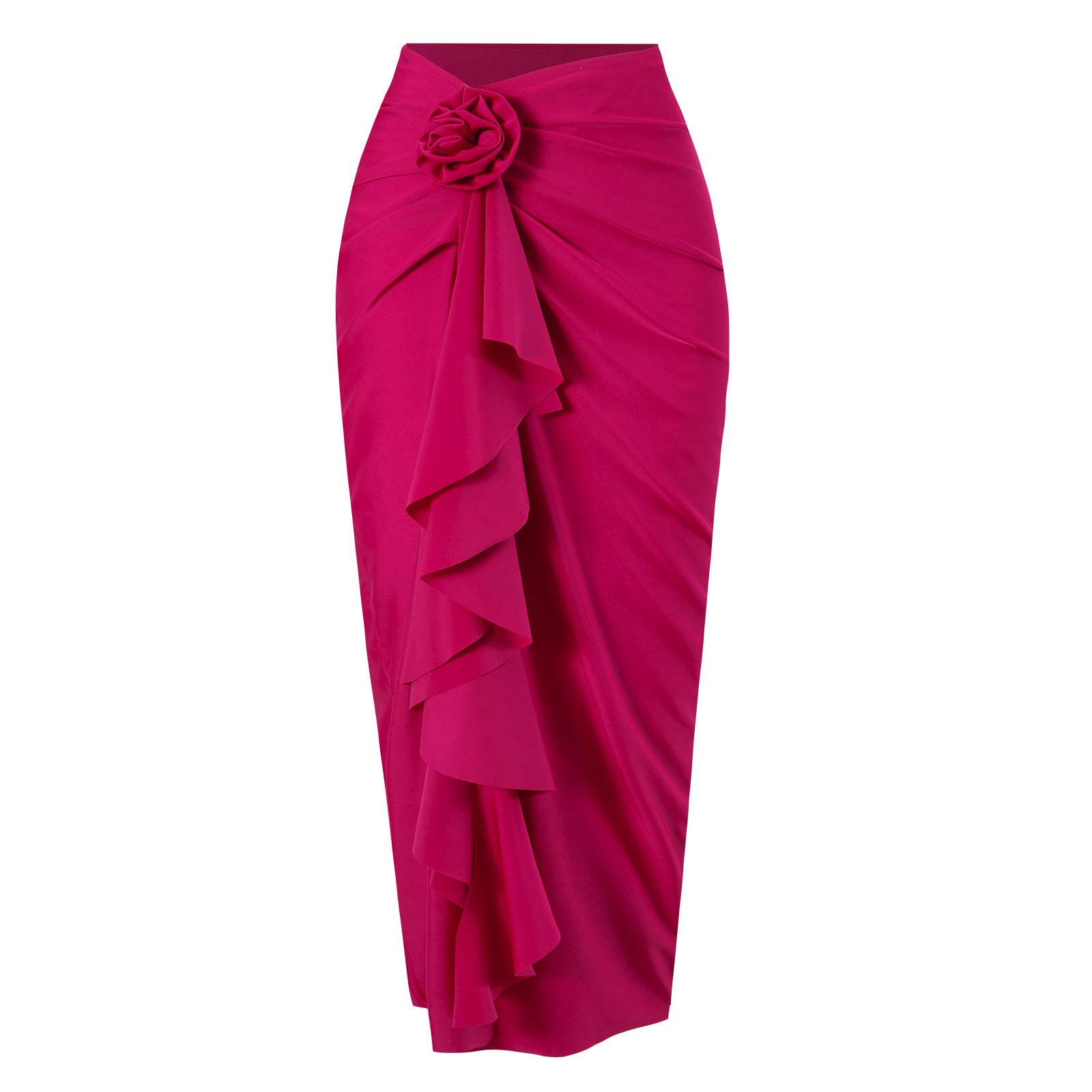 Wholesale One-piece Tight Slimming Large Flower Swimsuit Chiffon Long Skirt Suit